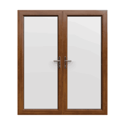 Golden Oak uPVC French Doors