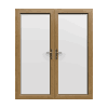 Irish Oak uPVC French Doors