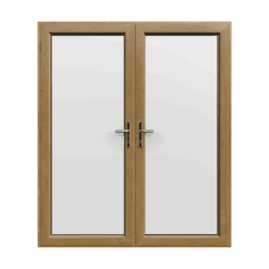 Irish Oak uPVC French Doors