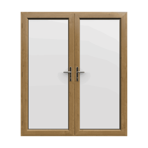 Irish Oak uPVC French Doors