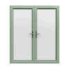 Green uPVC French Doors