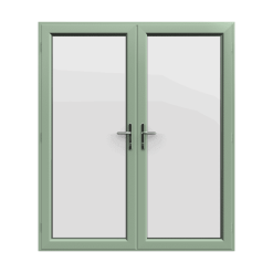 Green uPVC French Doors