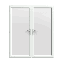 white uPVC French Doors