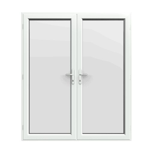 white uPVC French Doors