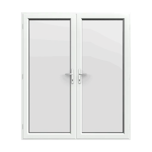 white uPVC French Doors