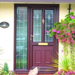 uPVC Window Rosewood Woodgrain