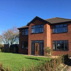 uPVC Window Black Woodgrain