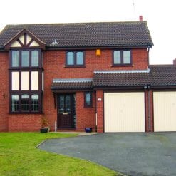 uPVC Window Rosewood Woodgrain