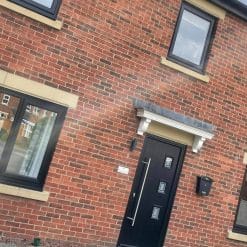 uPVC Window Black Woodgrain