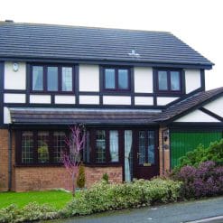 uPVC Window Rosewood Woodgrain