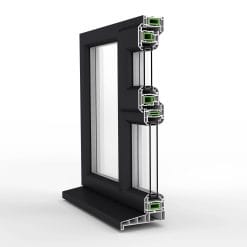 uPVC Window Anthracite Grey