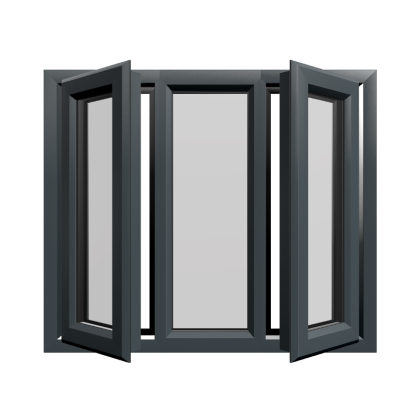 Casement 42 uPVC Window Anthracite Grey