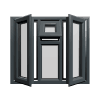uPVC Window Anthracite Grey