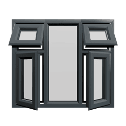 Casement 53 uPVC Window Anthracite Grey