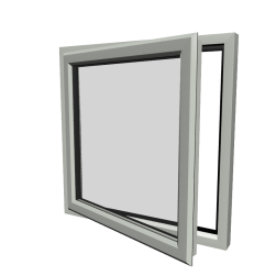 uPVC Window Agate Grey