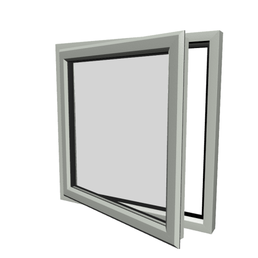 uPVC Window Agate Grey