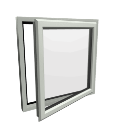 uPVC Window Agate Grey