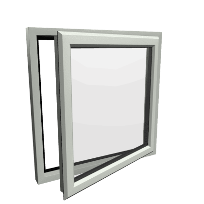 uPVC Window Agate Grey