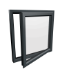 uPVC Window Anthracite Grey
