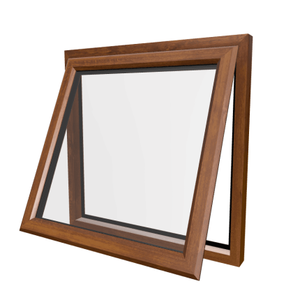 uPVC Window Golden Oak