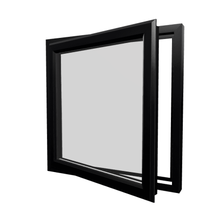 uPVC Window Black Woodgrain