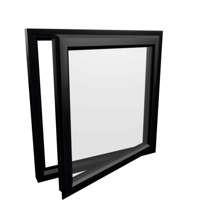 uPVC Window Black Woodgrain