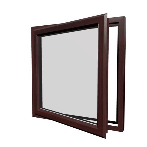 uPVC Window Rosewood Woodgrain