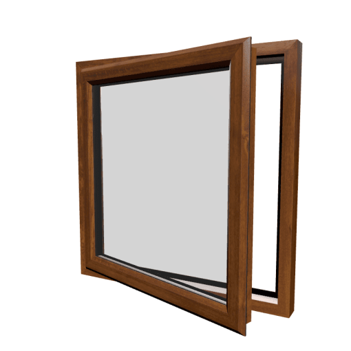 uPVC Window Golden Oak