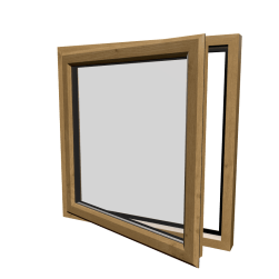 uPVC Window Irish Oak