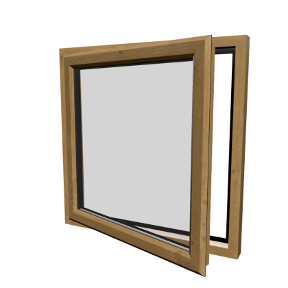 uPVC Window Irish Oak