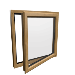 uPVC Window Irish Oak