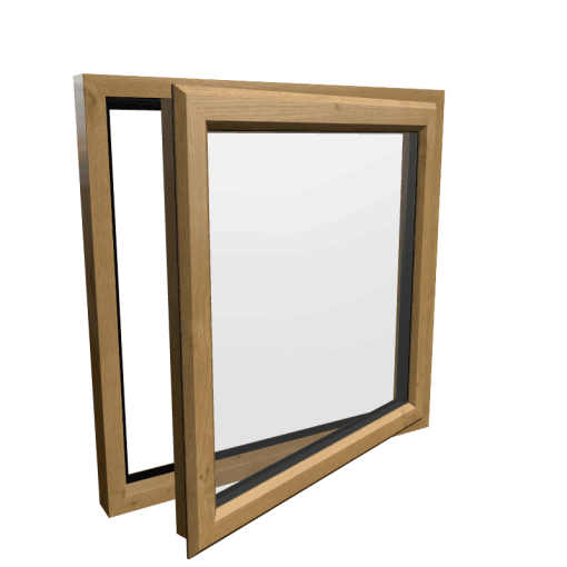 uPVC Window Irish Oak