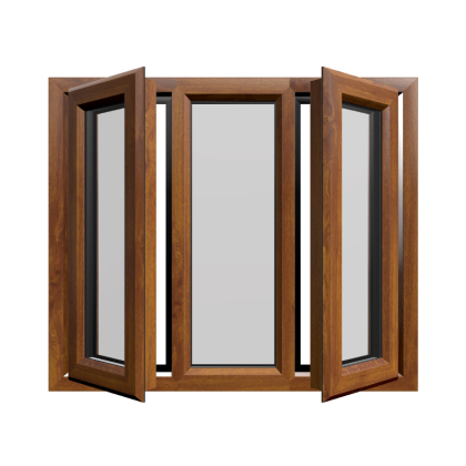 Casement 42 uPVC Window Golden Oak