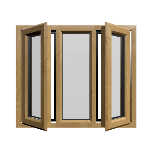 Casement 42 uPVC Window Irish Oak