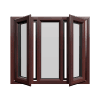 uPVC Window Rosewood Woodgrain