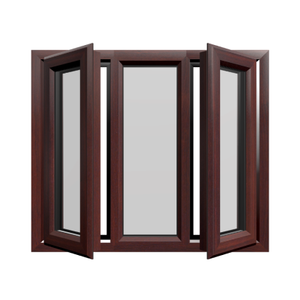 Casement 42 uPVC Window Rosewood Woodgrain