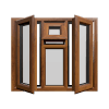 uPVC Window Golden Oak