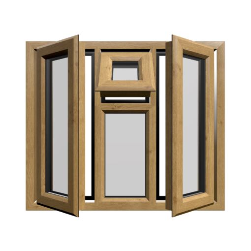 Casement 47 uPVC Window Irish Oak