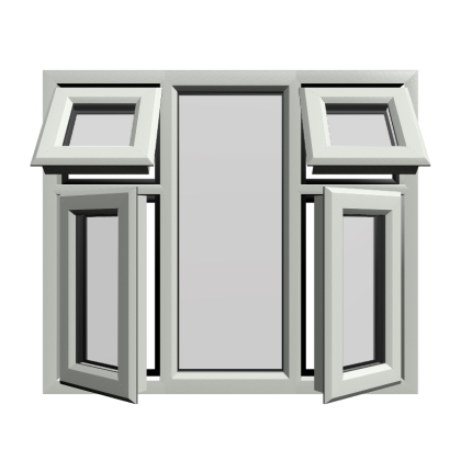 Casement 53 uPVC Window Agate Grey