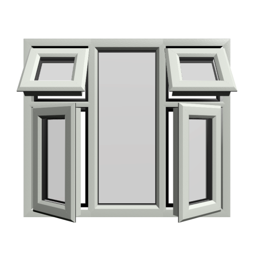 Casement 53 uPVC Window Agate Grey