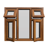 uPVC Window Golden Oak