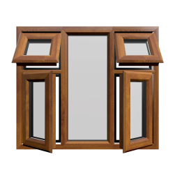 Casement 53 uPVC Window Golden Oak