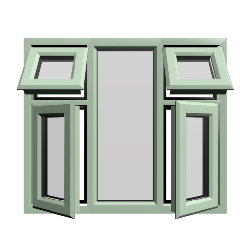 Casement 53 uPVC Window Chartwell Green