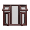 uPVC Window Rosewood Woodgrain