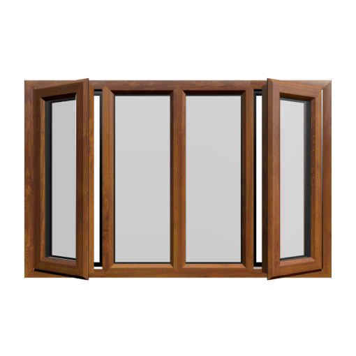 Casement 73 uPVC Window Golden Oak