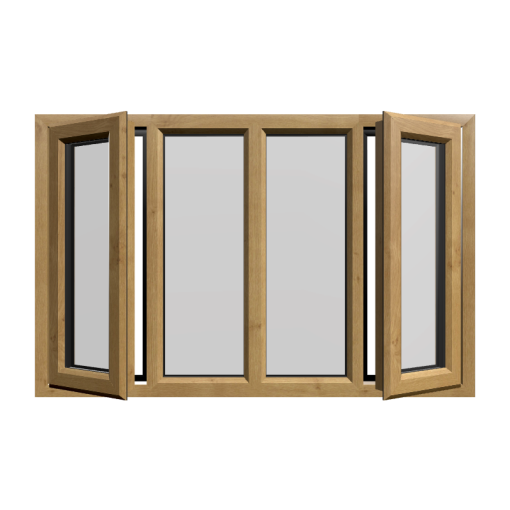 Casement 73 uPVC Window Irish Oak