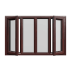 uPVC Window Rosewood Woodgrain