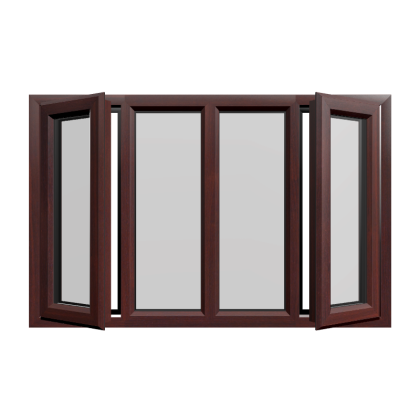 Casement 73 uPVC Window Rosewood Woodgrain