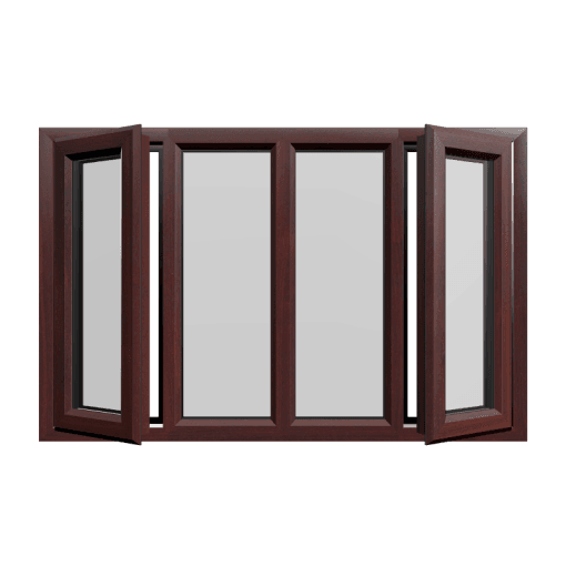Casement 73 uPVC Window Rosewood Woodgrain