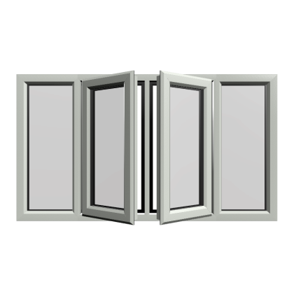 Casement 75 uPVC Window Agate Grey